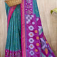 Shree Shyam Fashion Pochampalli Silk Sea Green Saree