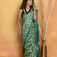 Very Much Indian Designer Modal Silk Saree With With Beautiful Floral Print - Sea Green | Swadesiicart