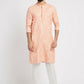Ethnic India Peach Men's Kurta | Swadesiicart