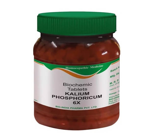 Bio India Homeopathy Kalium Phosphoricum Biochemic Tablets | Swadesiicart