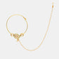 Ruby Raang 22k Gold Polished Kundan Maharani Nose Ring (Clip On) | Swadesiicart