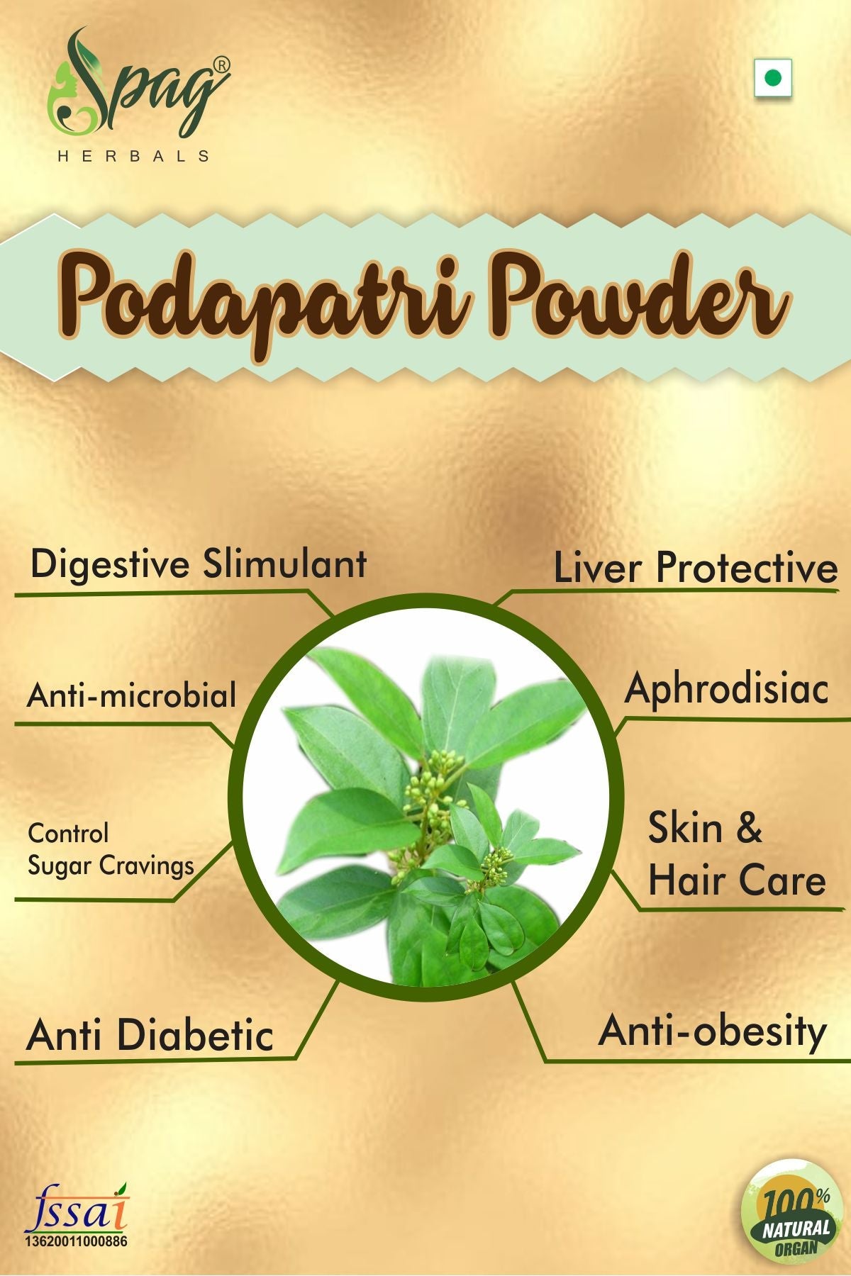 Spag Herbals Podapatri Powder - Swadesiicart