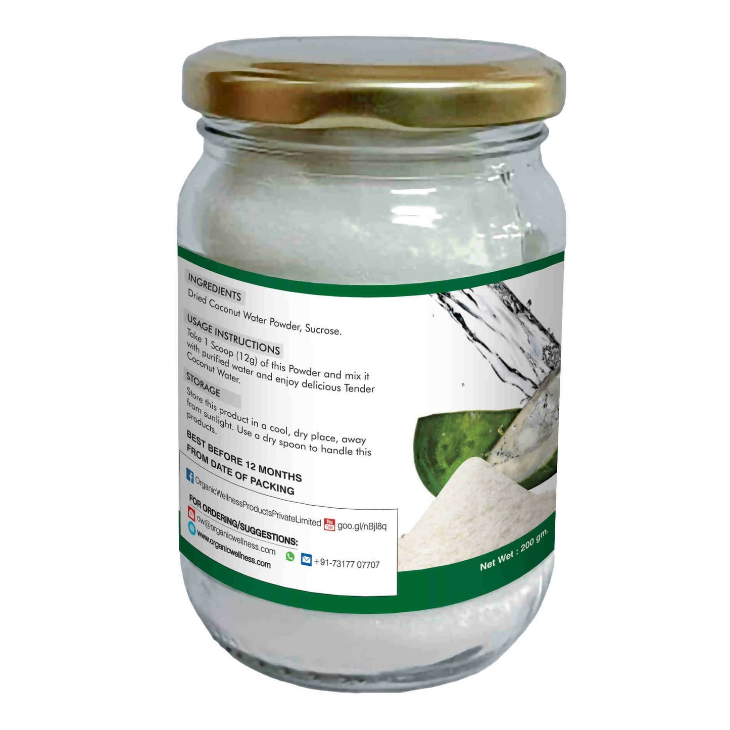 Organic Wellness Coconut Water Powder - Swadesiicart