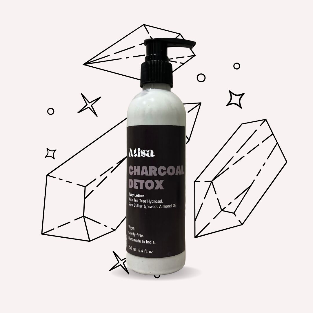 Atisa Charcoal Detox Body Lotion | Swadesiicart