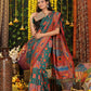 Shree Shyam Fashion Linen Cotton Rama Green Saree
