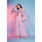 Pink Georgette Sequence With Thread Designer Co-Ord Set - Flory - Swadesiicart
