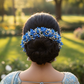 Blue & Silver Pollens Bridal Hair Gajra