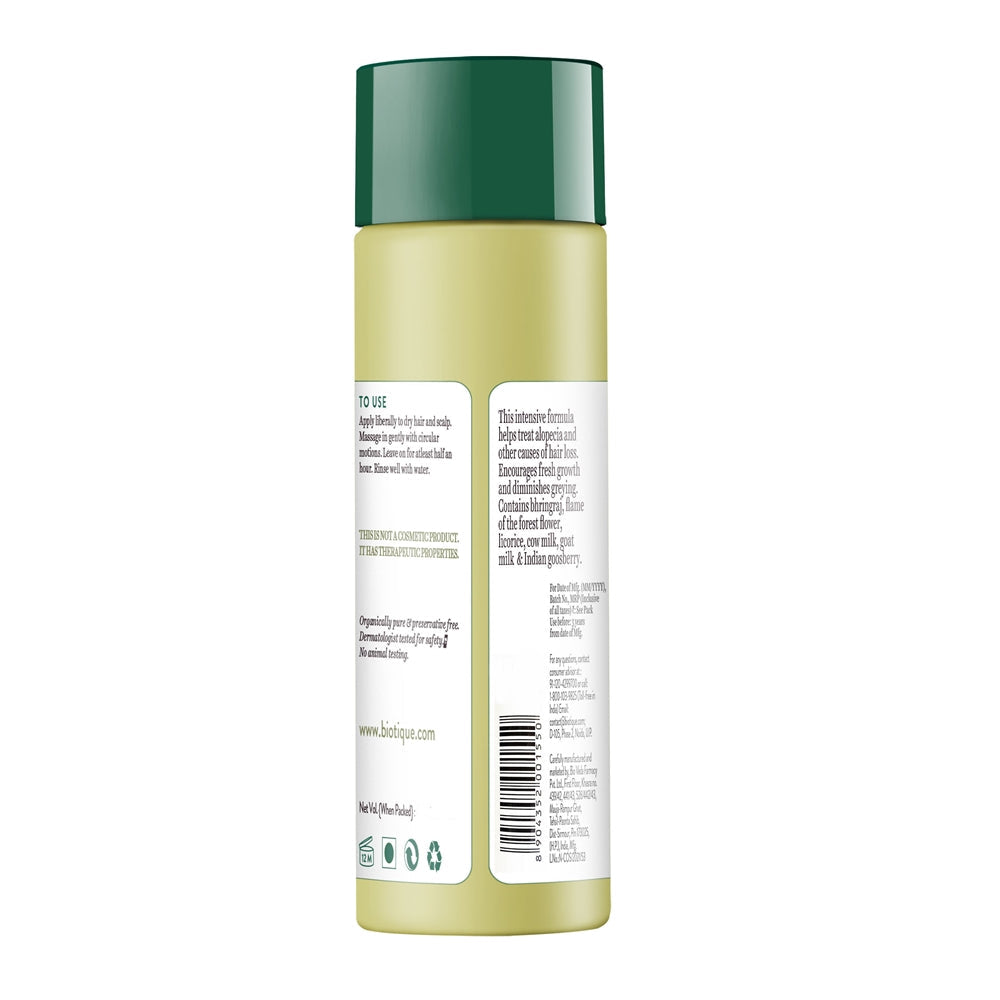 Biotique Bio Bhringraj Fresh Growth Therapeutic Oil For Falling Hair - Swadesiicart
