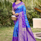 Shree Shyam Fashion Sky Blue Pochampally Silk Saree