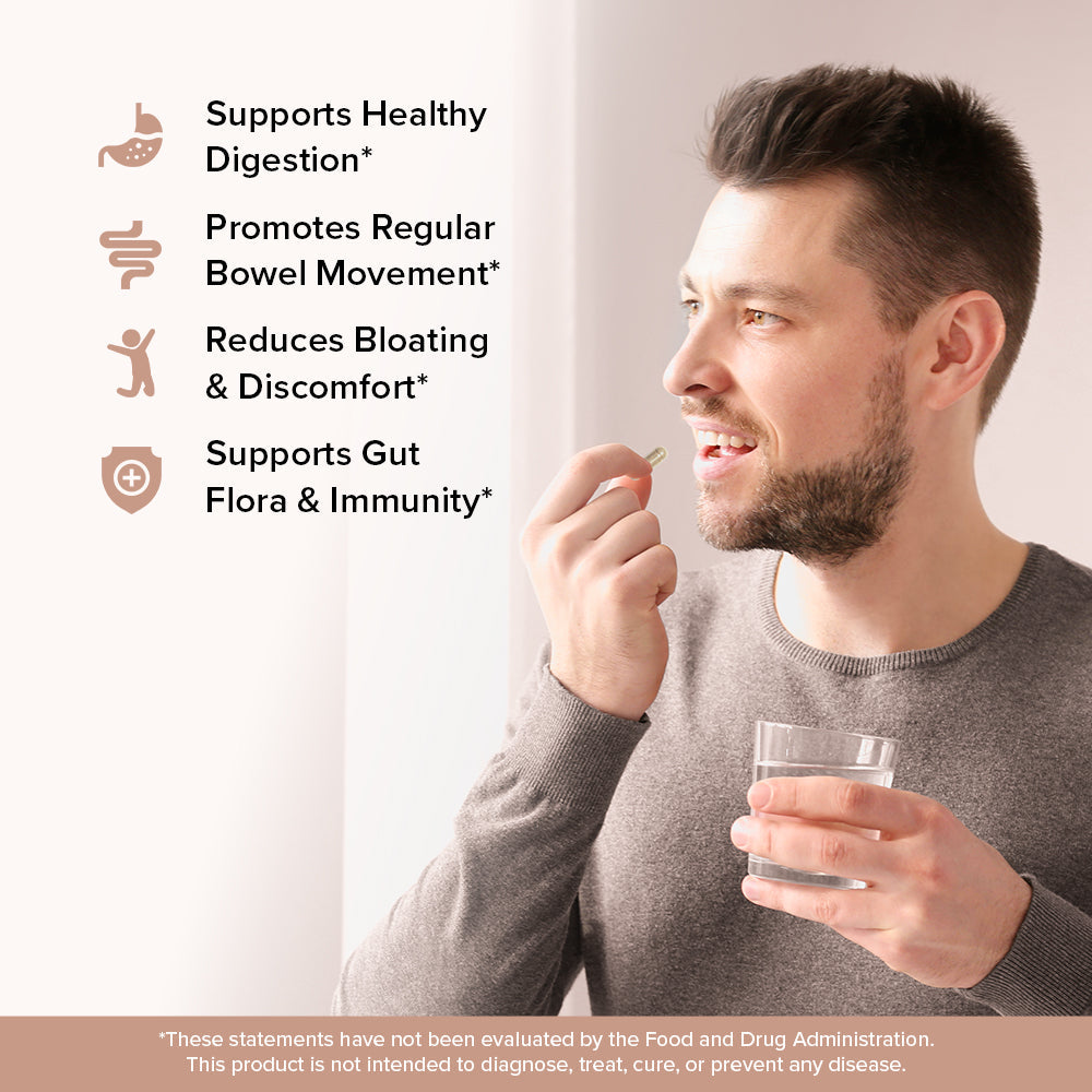 Psyllium Husk 1820mg with Probiotics (2 Billion CFU)