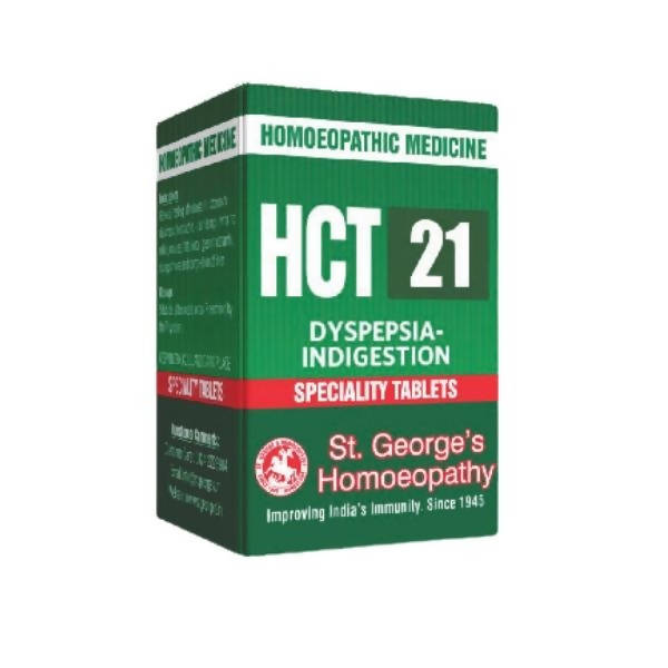 St. George's Homeopathy HCT 21 Tablets | Swadesiicart