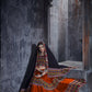 AI Fashion Orange Art Silk Designer Navratri Lehenga Choli Collection
