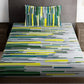Story@home Arena White & Grey Printed 180 TC Bedsheet & Pillow Covers - Swadesiicart