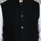 Even Apparels Nehru Jacket With Welt Pockets - Black | Swadesiicart