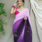 Vamsee Antara Violet Georgette Saree - Swadesiicart