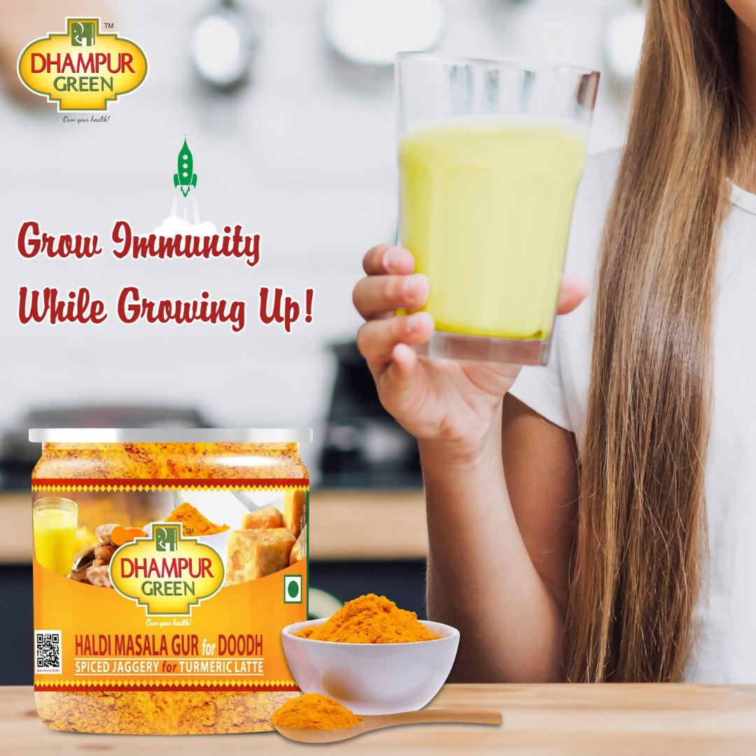 Dhampur Green Haldi Masala Gur for Doodh - Swadesiicart
