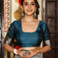 Shree Shyam Fashion Teal Silk Saree