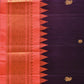 Purple and Peach Gadwal Silk Handloom Saree with Mango Pallu and Border Design - Global Threads | Swadesiicart