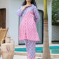 Yufta Purple & Pink Colour blocking Co Ord Set - Swadesiicart
