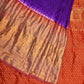 Purple Bandhani Kanchipuram Silk Handloom Saree with Pallu and Border Design - Global Threads | Swadesiicart
