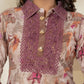 Yufta Purple Cotton Schiffli Co-Ord Set With Lace Detailing - Swadesiicart