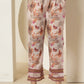 Yufta Purple Cotton Schiffli Co-Ord Set With Lace Detailing - Swadesiicart