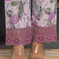 Yufta Purple Cotton Schiffli Co-Ord Set With Lace - Swadesiicart