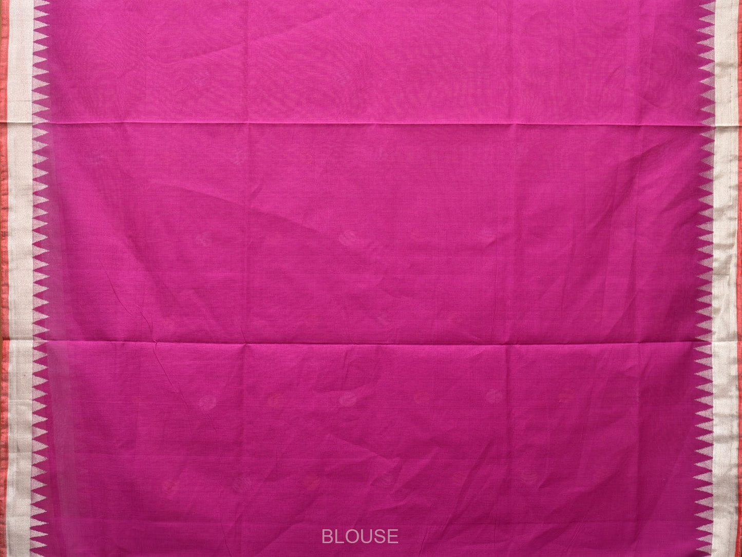 Purple Khadi Cotton Handloom Saree with Plant and Birds Pallu Design - Global Threads | Swadesiicart