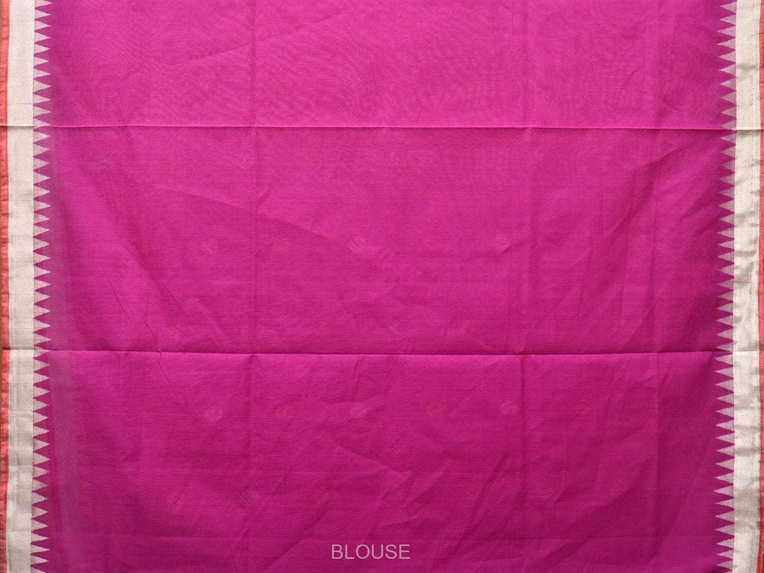 Purple Khadi Cotton Handloom Saree with Plant and Birds Pallu Design - Global Threads | Swadesiicart