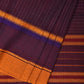 Purple Narayanpet Cotton Handloom Saree with Checks Design No Blouse - Global Threads | Swadesiicart