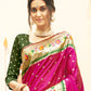 Anaita Purple Silk Saree With Blouse Piece