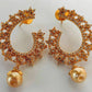 White AD Designer Earrings - Swadesiicart