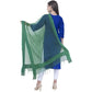 A R Silk Rama Green Color Chandna Orgenza Cotton Dupattas and Chunnis