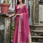 Vishnu Weaves Women's Pink Soft Tissue Silk Zari Woven Saree with Blouse - Swadesiicart