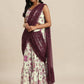 Ahalyaa Cream & Maroon Colour Floral Printed Co-ord Sets - Swadesiicart