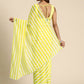 Ahalyaa Women's Traditional Semi Stitch Saree - Yellow | Swadesiicart
