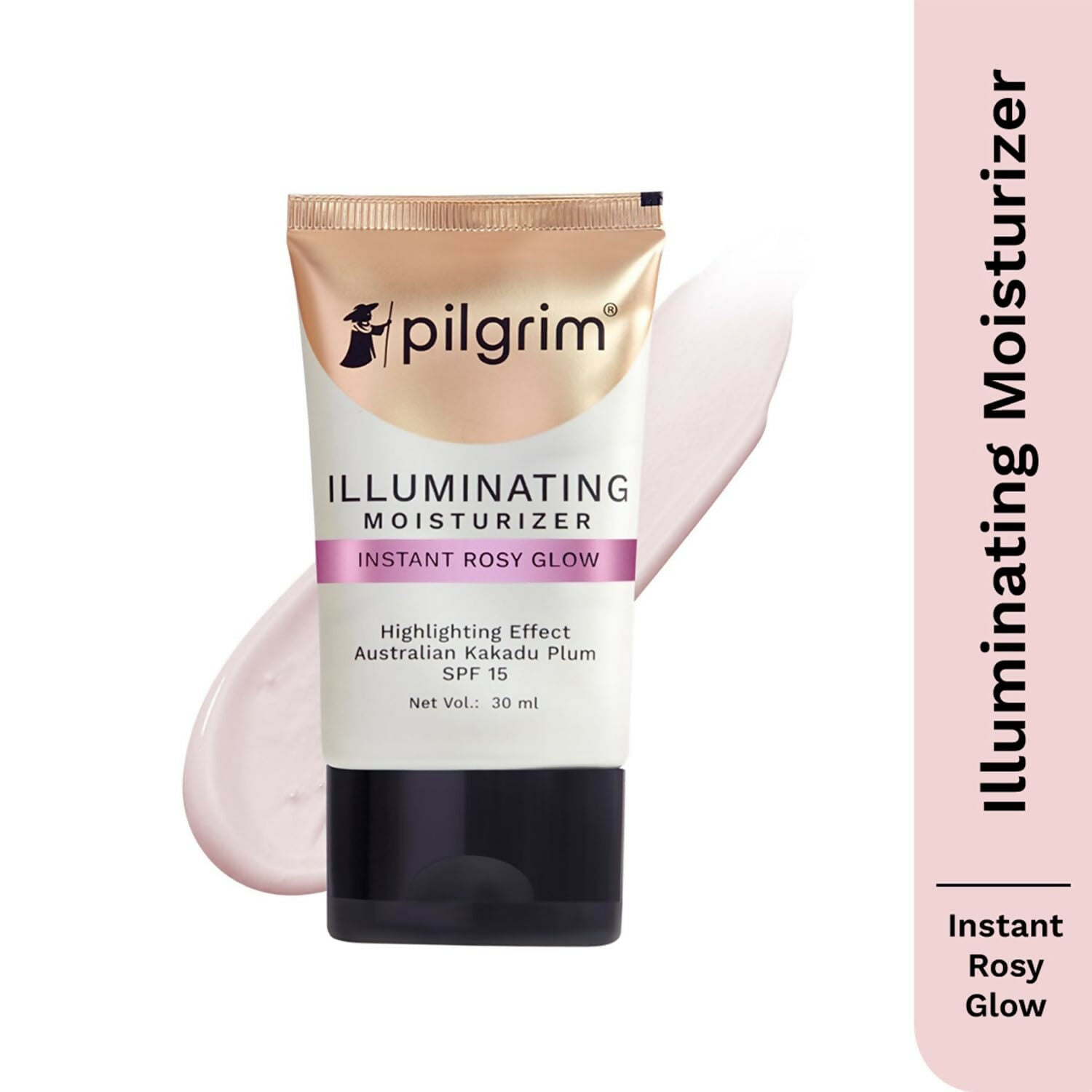 Pilgrim Illuminating Moisturizer For Instant Rosy Glow & SPF 15 with Australian Kakadu Plum - Swadesiicart