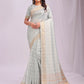 Shree Shyam Fashion Organza Sky Blue Saree