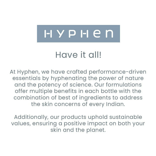 Hyphen By Kriti Sanon Pigmentation Corrector Daily Cream, Reduce Pigmentation & Dark Spots, Brightens & Even Tones Skin, Moisturizes Skin | Swadesiicart