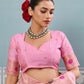Shree Shyam Fashion Light Pink Silk Saree