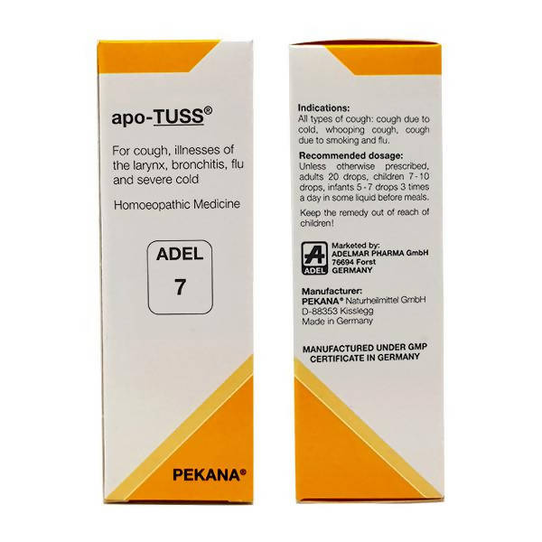 Adel Homeopathy 7 Apo-Tuss Drops - Swadesiicart