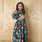 Aayaa Designer Printed Chinon Crochet Sequance Kids Lehenga Choli - Green