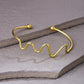 NVR Women Gold-Polished Adjustable Kada Bracelet - Swadesiicart
