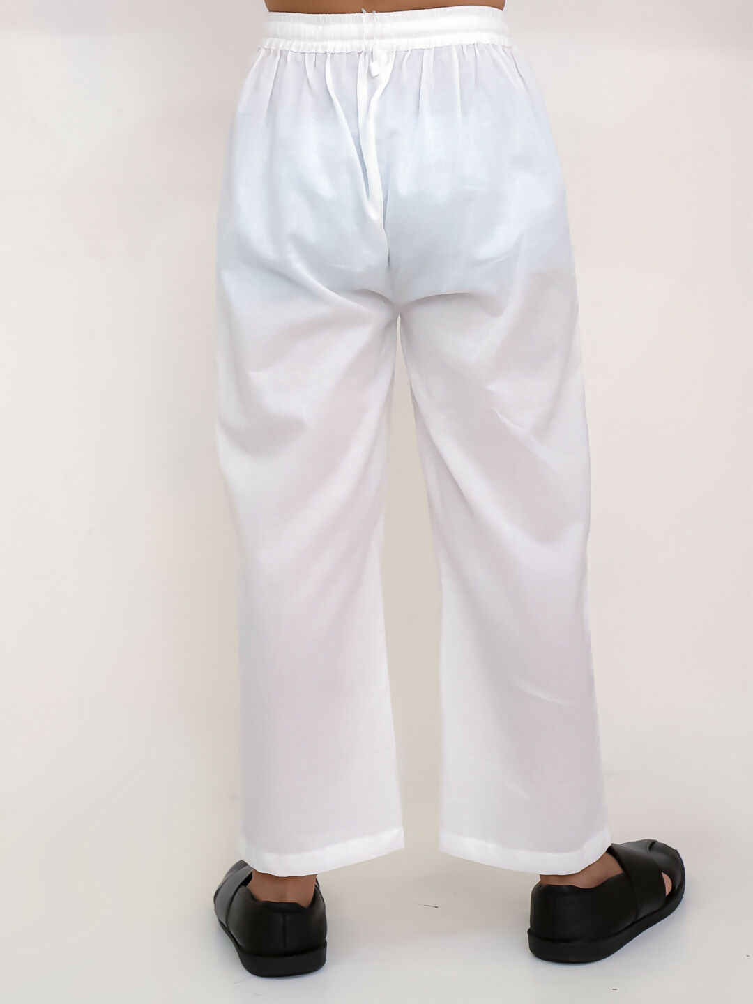 Lil Drama Shor-Gul White Kurta Pyjama Set For Boys | Swadesiicart