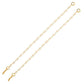 NVR Pearl Studded Classic Gold-Polished 1 Line Ear Chain Ear Cuff | Swadesiicart