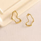 Golden Drop Earrings - Ruby Raang | Swadesiicart