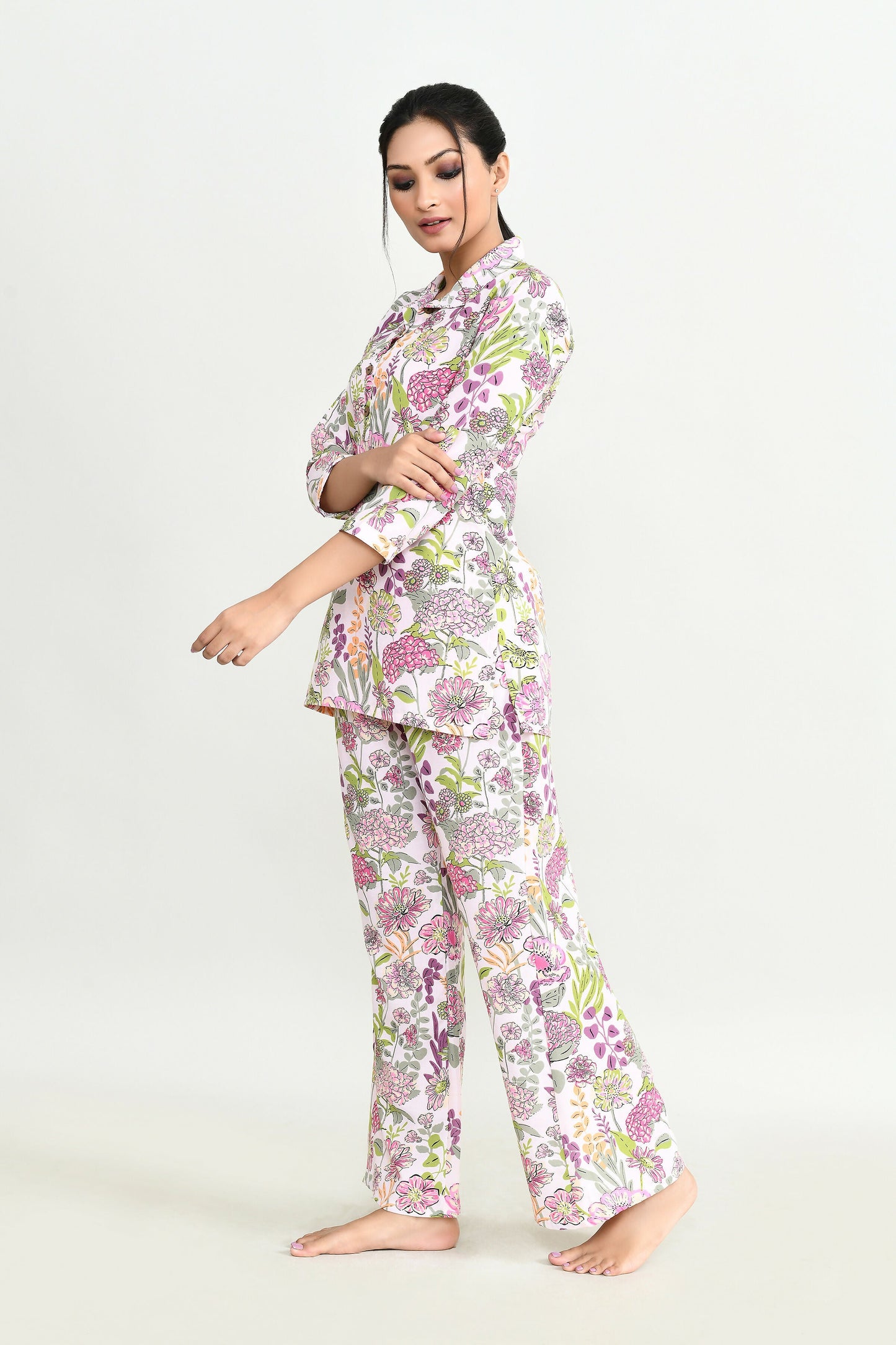 Joban Fashion Beautiful White Cotton Cod Set - Swadesiicart