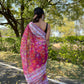 Vamsee Pink Organza Saree - Swadesiicart
