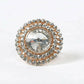 Mominos Fashion Joharkamal Gold-Polished Stone Studded Adjustable Finger Ring - Design 06 - Swadesiicart