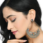Mominos Fashion Johar Kamal Beautiful Peacock Design Chandbali Earrings - Swadesiicart